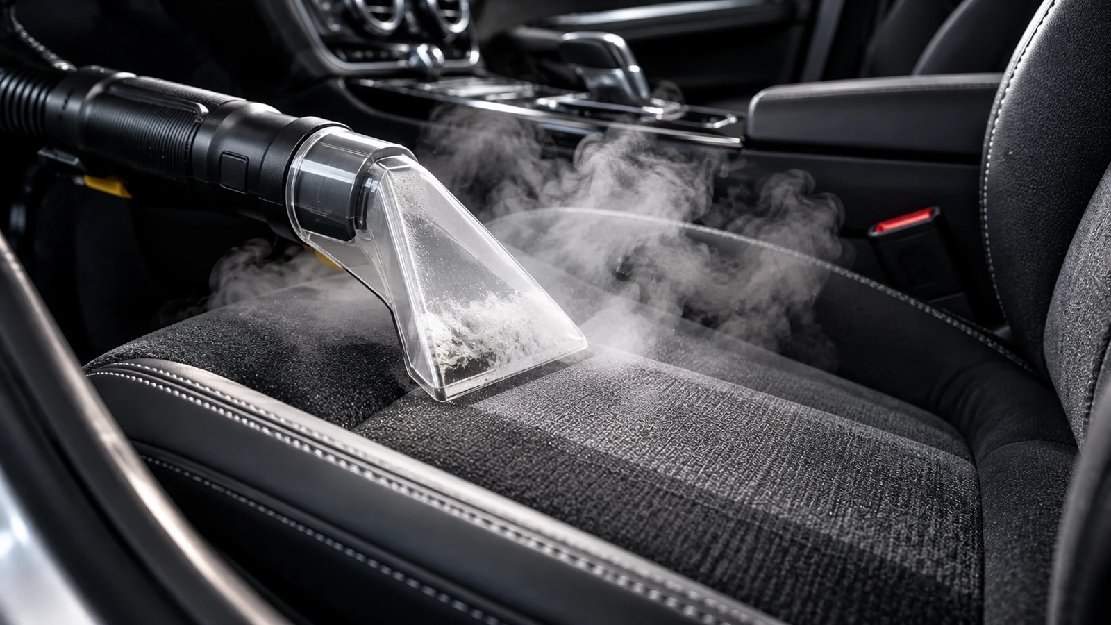Igienizzazione interni auto con vapore a 180 gradi